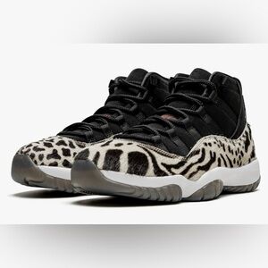 WOMENS NIKE JORDAN 11 RETRO ANIMAL INSTINCT SNEAKERS, SIZE 7